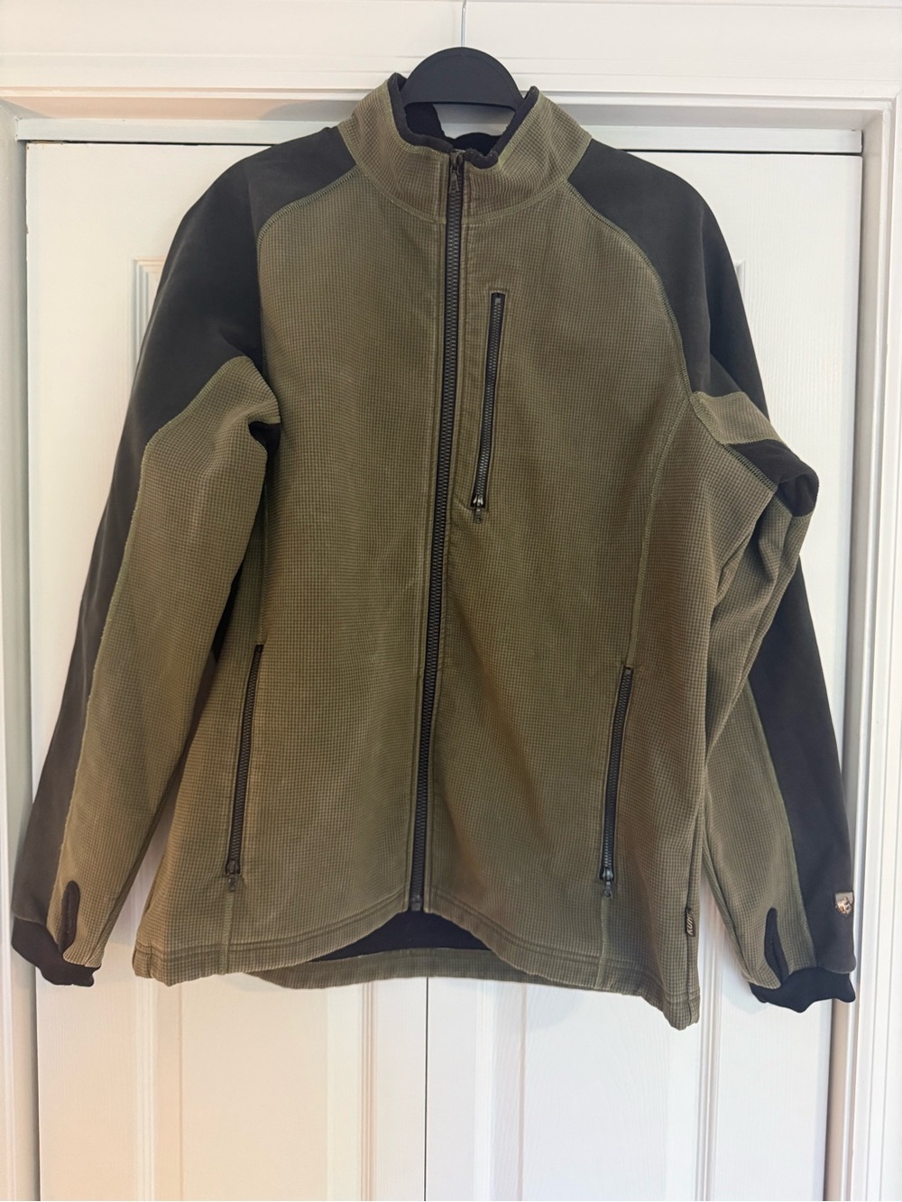 Men's Kuhl Rugged Olive Green Softshell Jacket - Full Zip